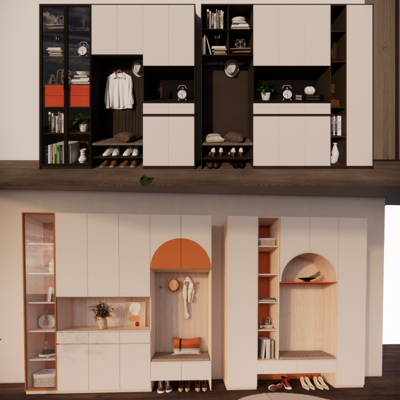Kleiderschrank -B6 3D Modell .c4d .max .obj .3ds .fbx .stl .blend 