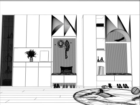 Kleiderschrank -B6 3D Modell