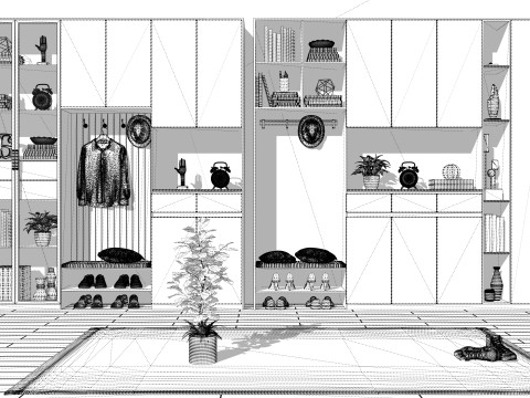 Kleiderschrank -B6 3D Modell