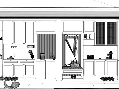 Kleiderschrank -B7 3D Modell