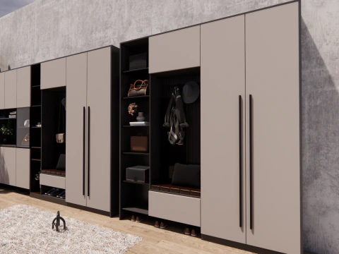Wardrobe -B18 3D Model
