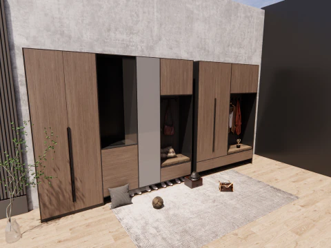 Wardrobe -B18 3D Model