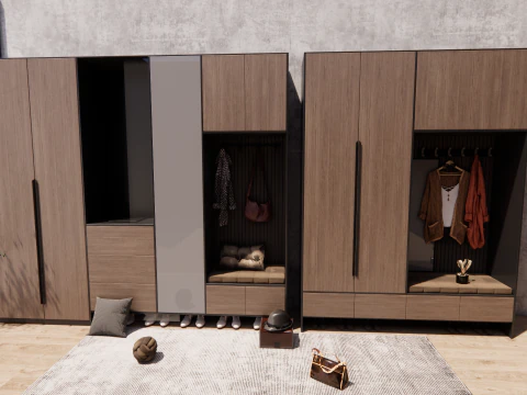 Wardrobe -B18 3D Model