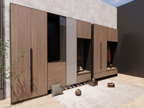 Wardrobe -B18 3D Model