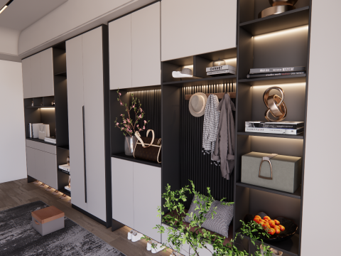 Kleiderschrank -B8 3D Modell