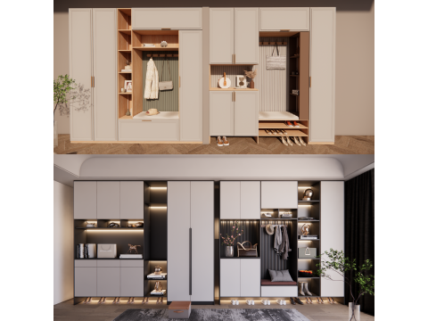 Wardrobe -B8 3D Model
