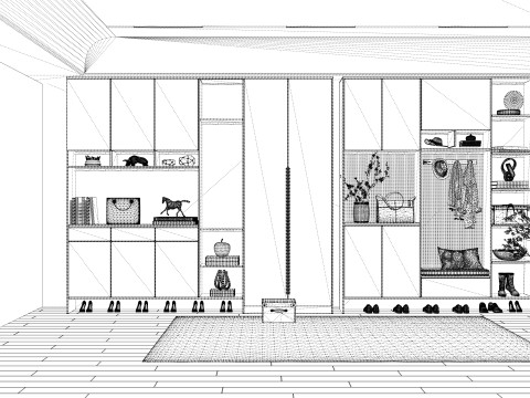 Kleiderschrank -B8 3D Modell