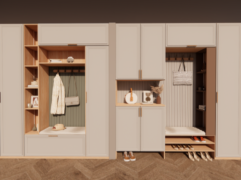 Kleiderschrank -B8 3D Modell