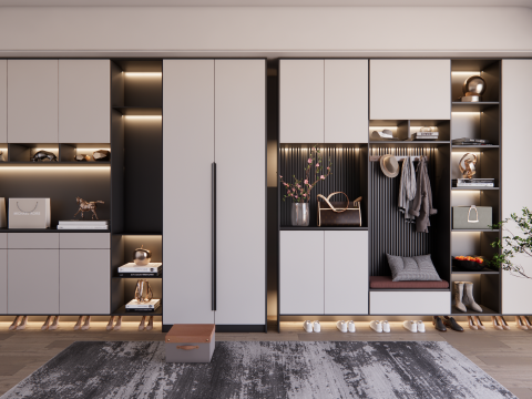 Kleiderschrank -B8 3D Modell