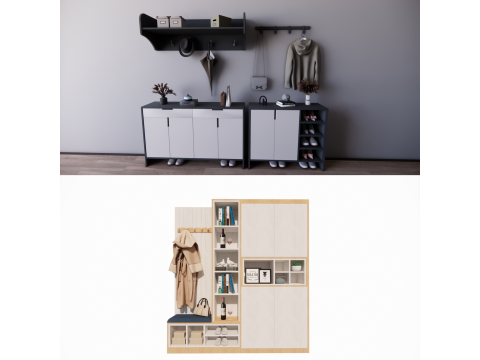 Wardrobe -B10 3D Model