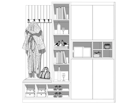 Wardrobe -B10 3D Model