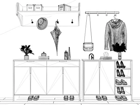 Wardrobe -B10 3D Model