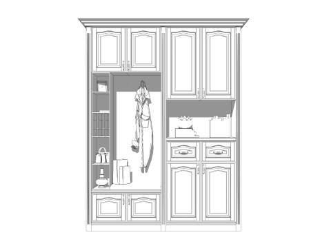 Armadio -B11 Modello 3D