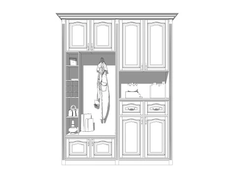 Wardrobe -B11 3D Model