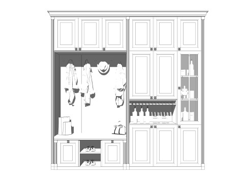 Kledingkast -B12 3D Model