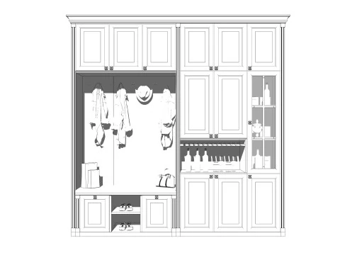 Wardrobe -B12 3D Model