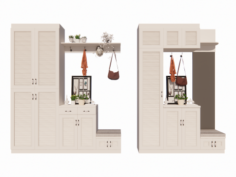 Kleiderschrank -B14 3D Modell