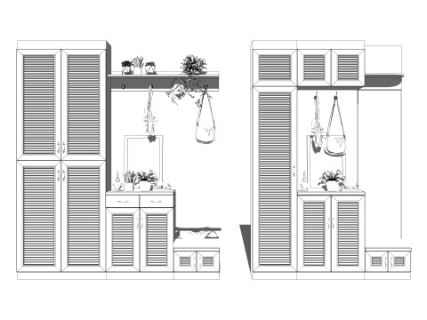 Kleiderschrank -B14 3D Modell