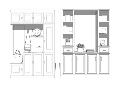 Kleiderschrank -B14 3D Modell