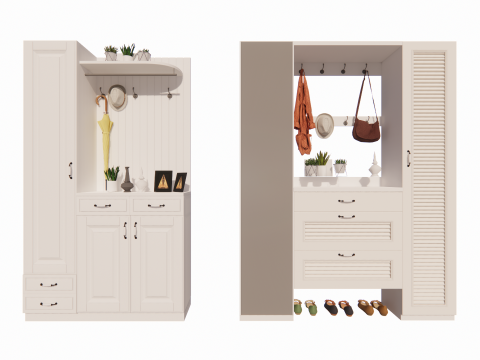 Kleiderschrank -B16 3D Modell