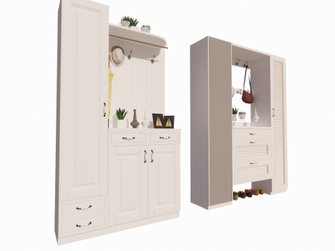 Kleiderschrank -B16 3D Modell