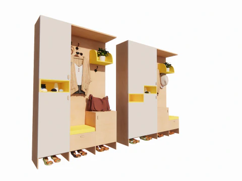 Wardrobe -B16 3D Model