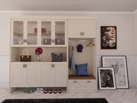 Kleiderschrank -B15 3D Modell