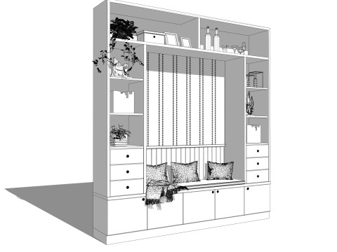 Kleiderschrank -B15 3D Modell