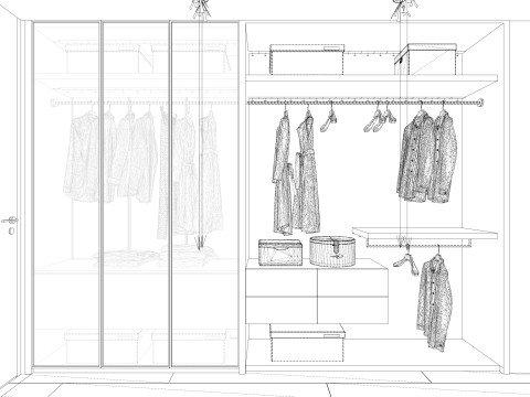 Hallway Furniture -B3 3D Model