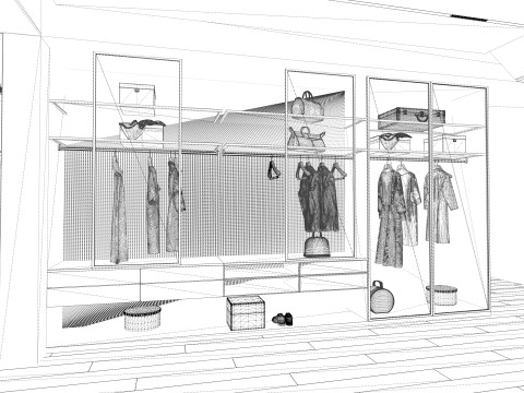 Hallway Furniture -B3 3D Model