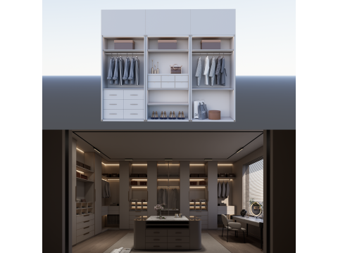 Hallway Furniture -B5 3D Model