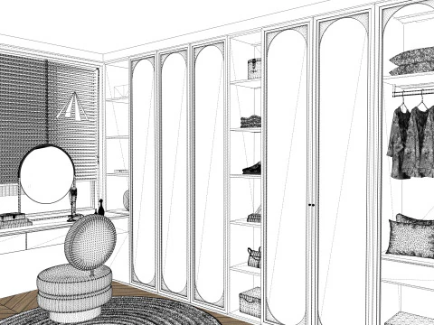 Hallway Furniture -B10 3D Model