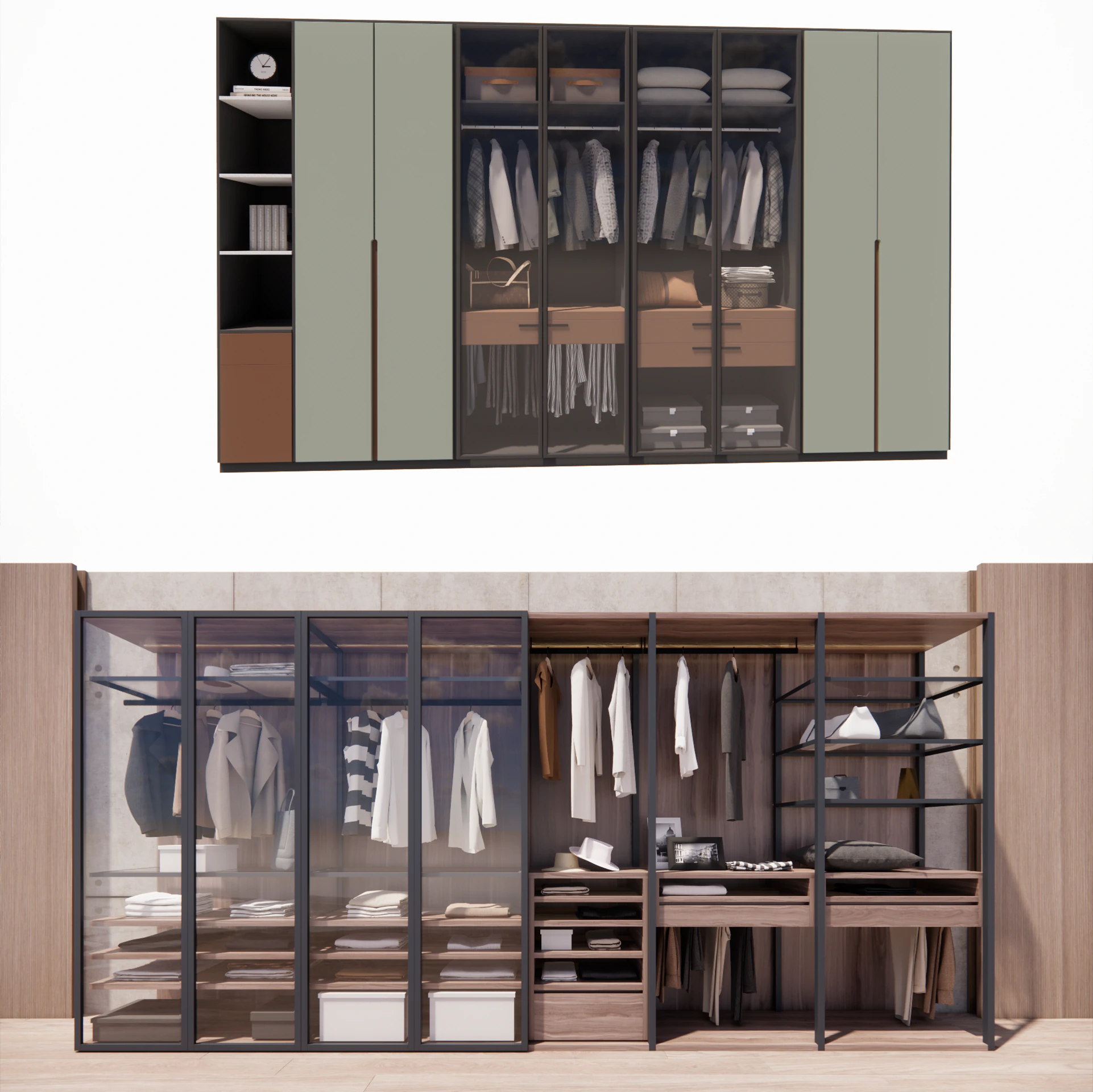 Hallway Furniture -B11 3D Model .c4d .max .obj .3ds .fbx .stl .blend 