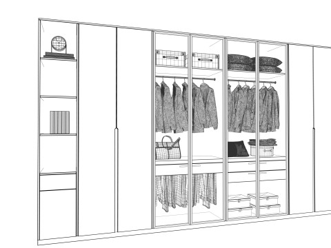 走廊家具-B11 3D 模型