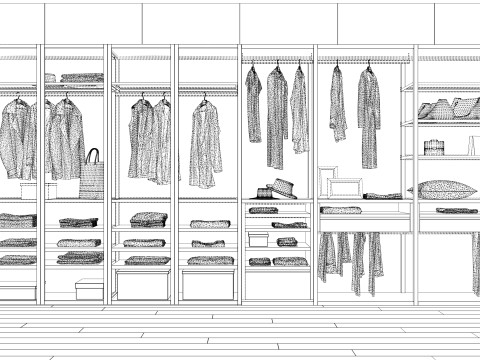 走廊家具-B11 3D 模型
