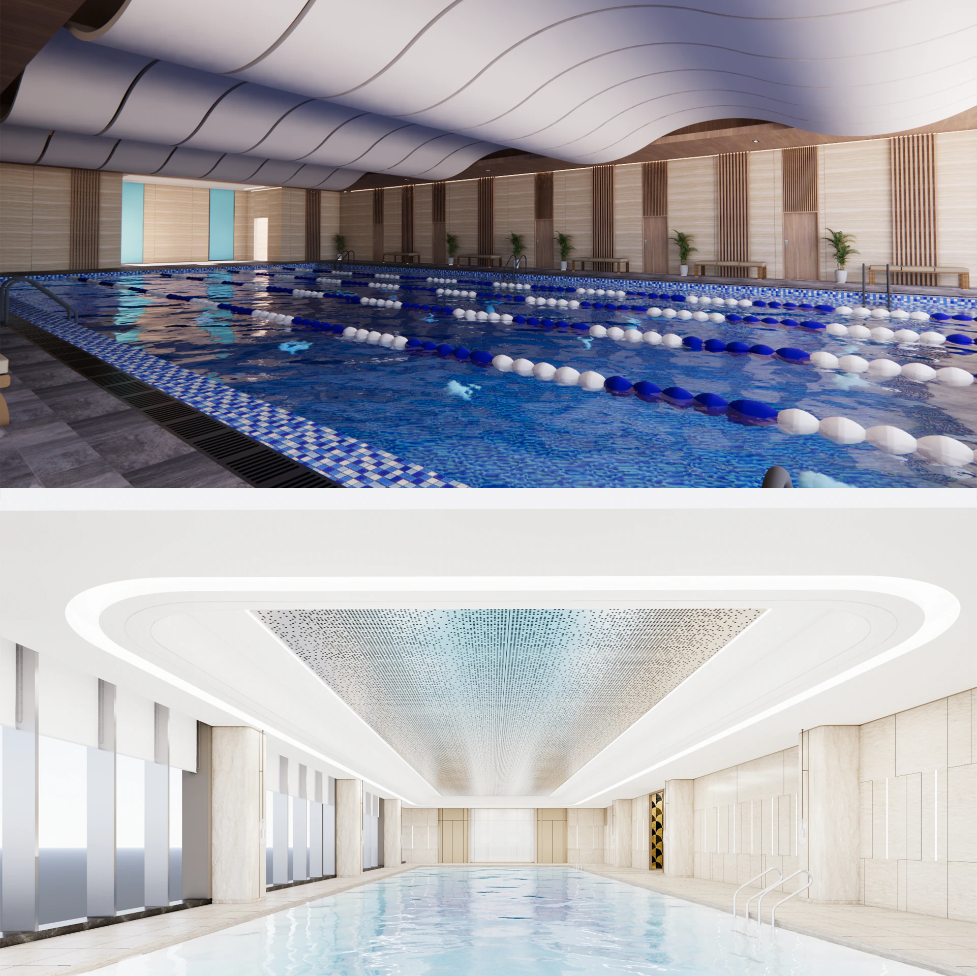 Collection swimming pools -B1 3D Model .c4d .max .obj .3ds .fbx .stl .blend