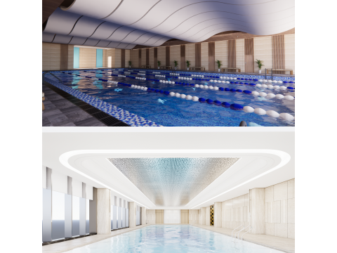 Collection swimming pools -B1 3D Model