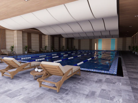 Collection swimming pools -B1 3D Model
