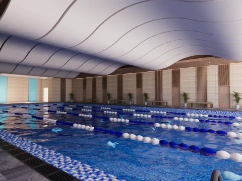 Collection swimming pools -B1 3D Model