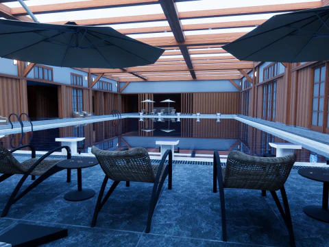 Collection swimming pools -B2 3D Model