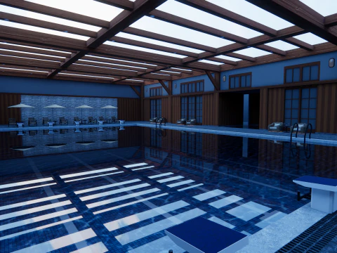 Collection swimming pools -B2 3D Model