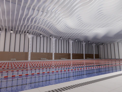 Collection swimming pools -B3 3D Model