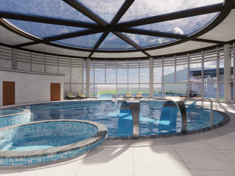 Collection swimming pools -B3 3D Model