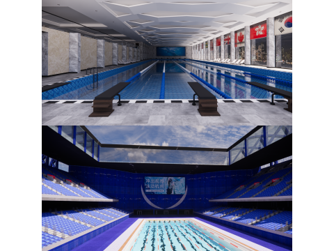 Collection swimming pools -B5 3D Model