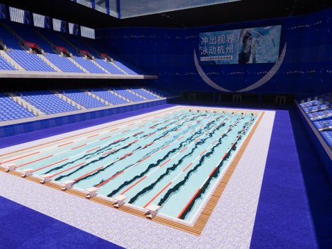 Collection swimming pools -B5 3D Model