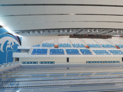 Collection swimming pools -B4 3D Model