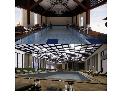 Collection swimming pools -B9 3D Model