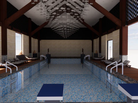 Collection swimming pools -B9 3D Model