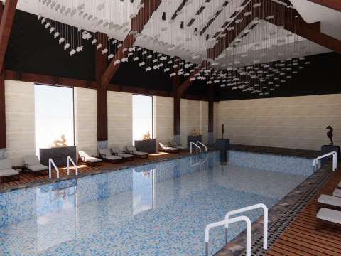 Collection swimming pools -B9 3D Model