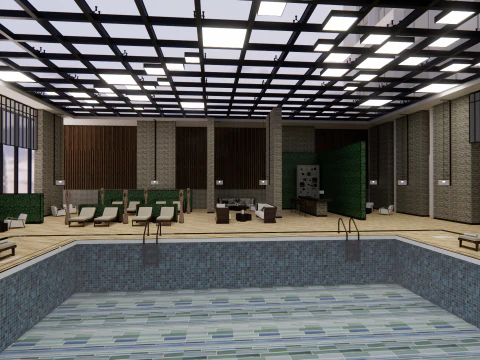 Collection swimming pools -B9 3D Model